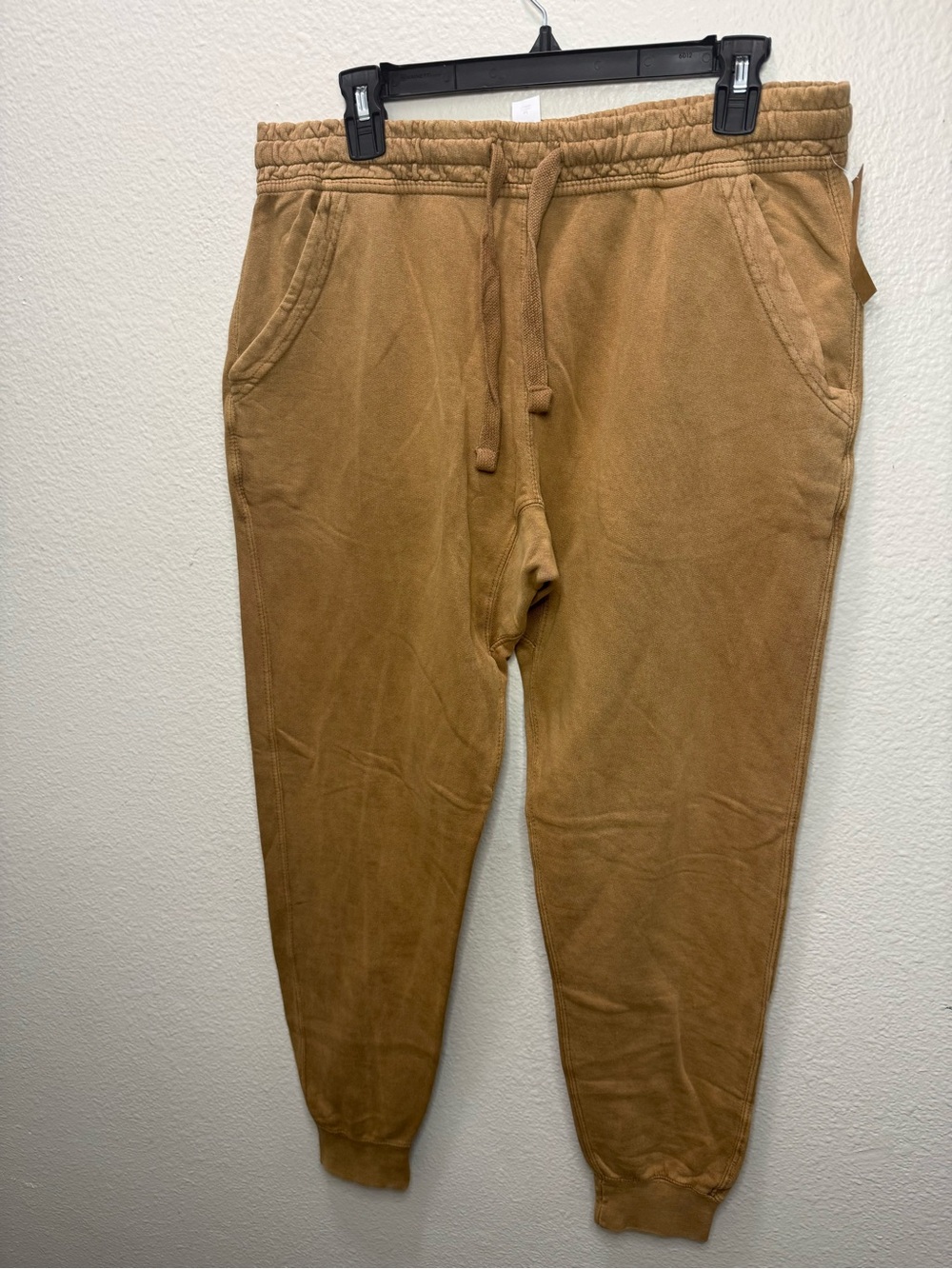Lane Seven Men's Casual Drawstring Joggers in Tan